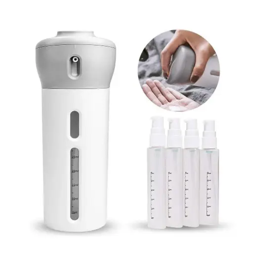 4 in 1 travel dispenser bottle
